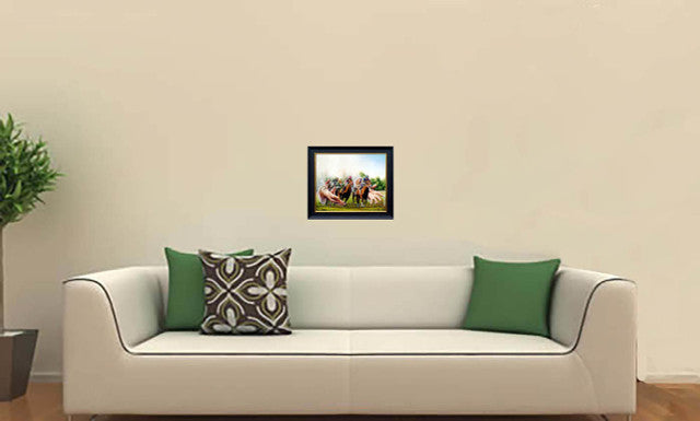 It's All in the Hands - horseracing giclee print